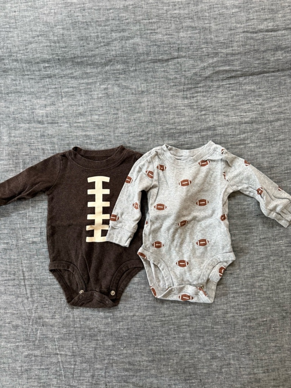 Carter’s 6m football onesies